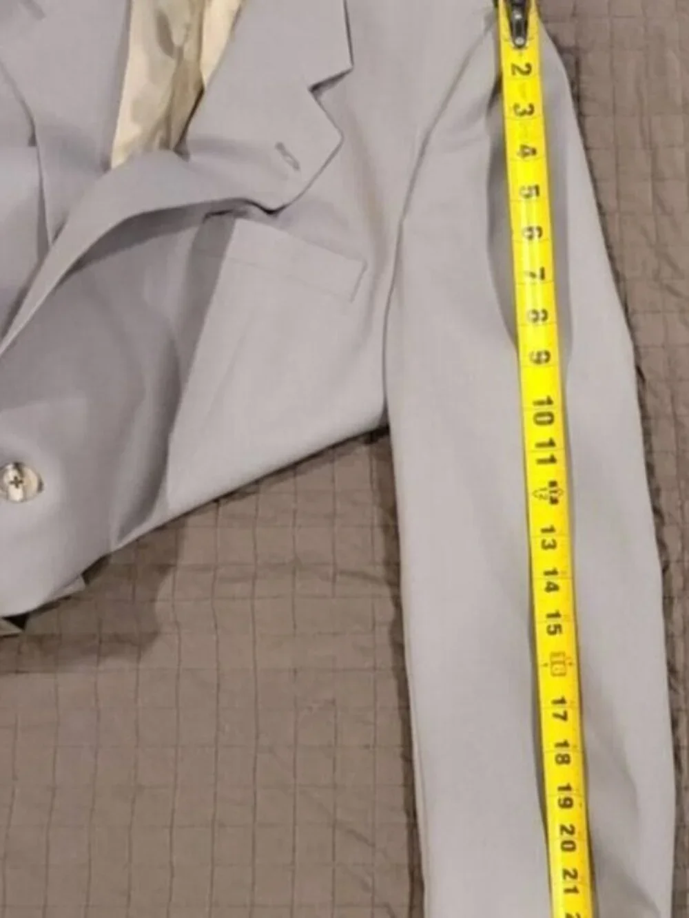 BURBERRYS Union Made Vintage Taupe Single Breasted Wool Blazer Suit Jacket
